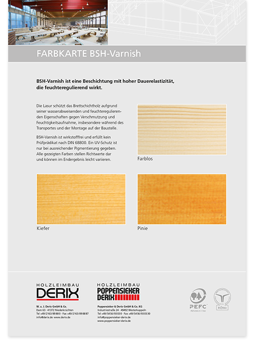 Farbkarte BSH-Varnish