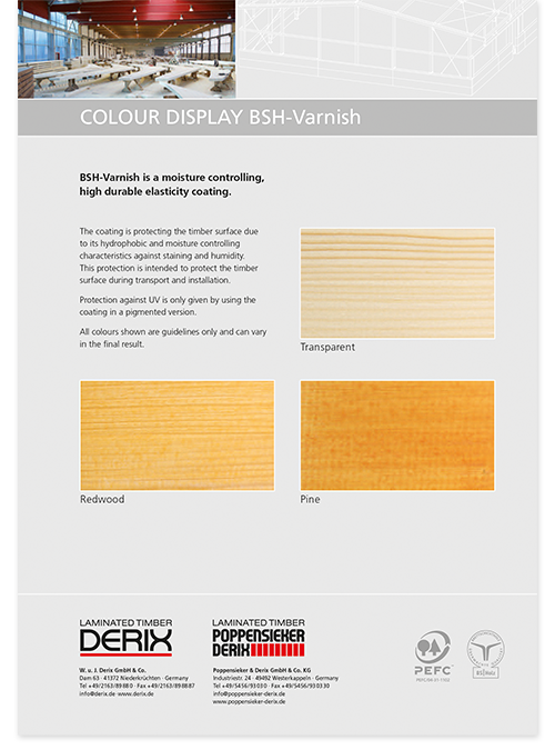 Colour display BSH-Varnish