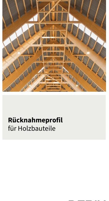 DERIX Rücknahmeprofil für Holzbauteile