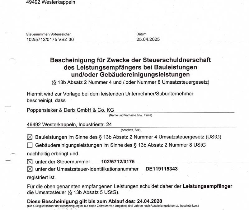 Steuerschuldner (Poppensieker & Derix)