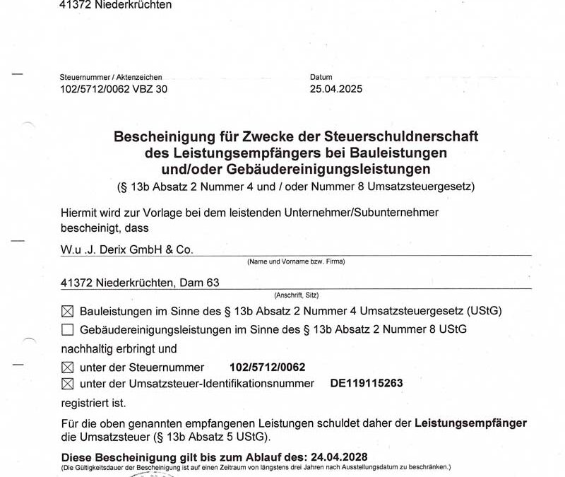 Steuerschuldner (W. u. J. Derix)